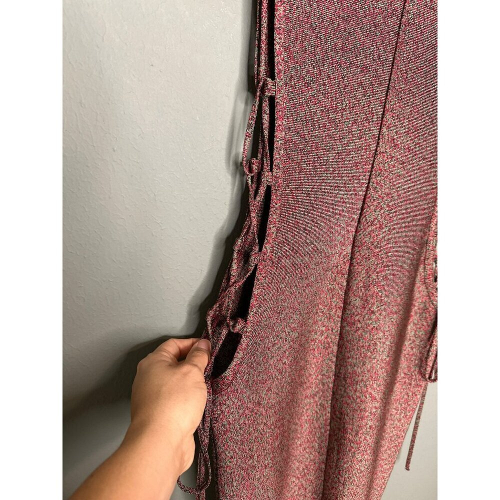 Mod Chic Women's Large High Neck Stretch Sexy Lace-Up Sleeveless Dress NWT - Picture 10 of 11